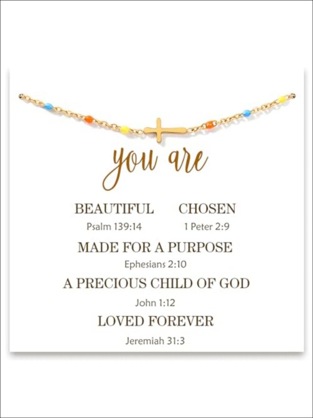 Cross Bracelet Religious Christian Gift for Women Adjustable 6.5-8.5"